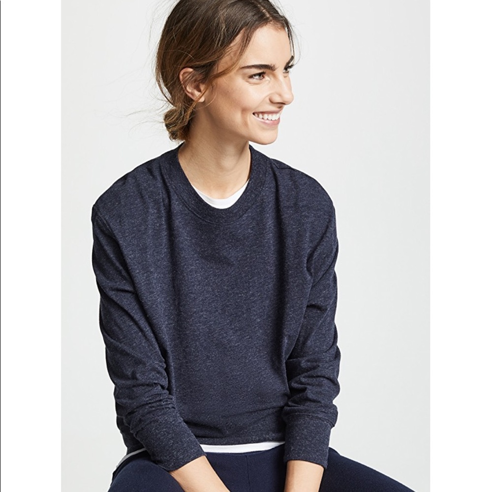 Vince Navy Longsleeve Pullover